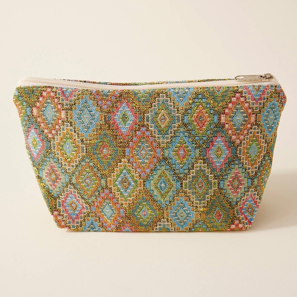Multi-Color diamond print pouch - Picture 3 of 3